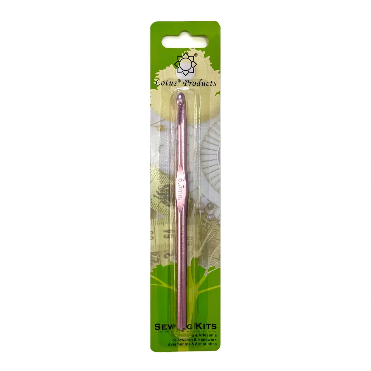 Lotus metal crochet hook - 6.5mm