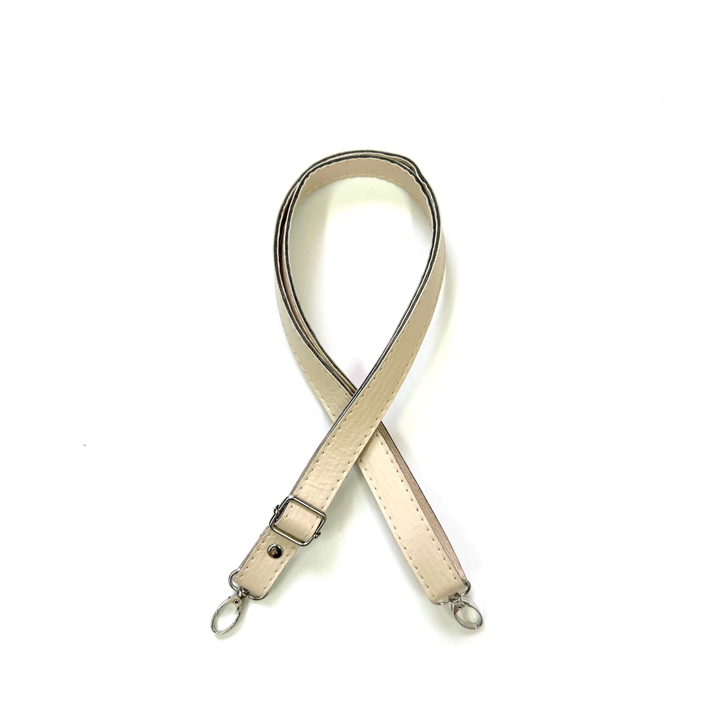Leather belt for handbags - stitched