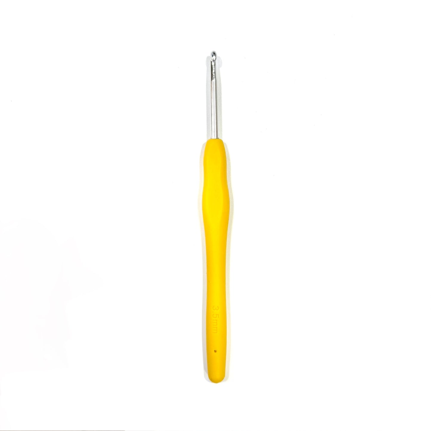 Lotus Metal crochet hook with rubber grip - 3.5mm (T)