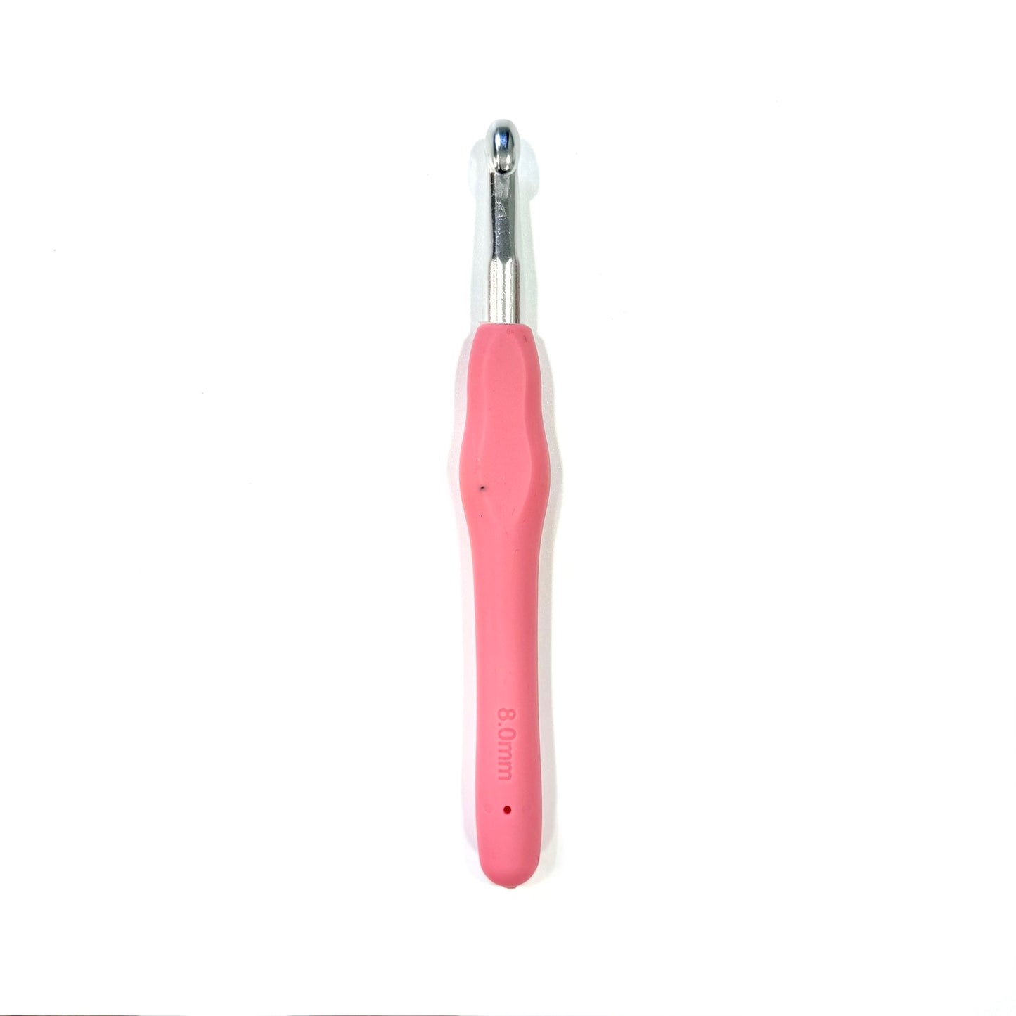 Lotus Metal crochet hook with rubber grip - 8mm (T)