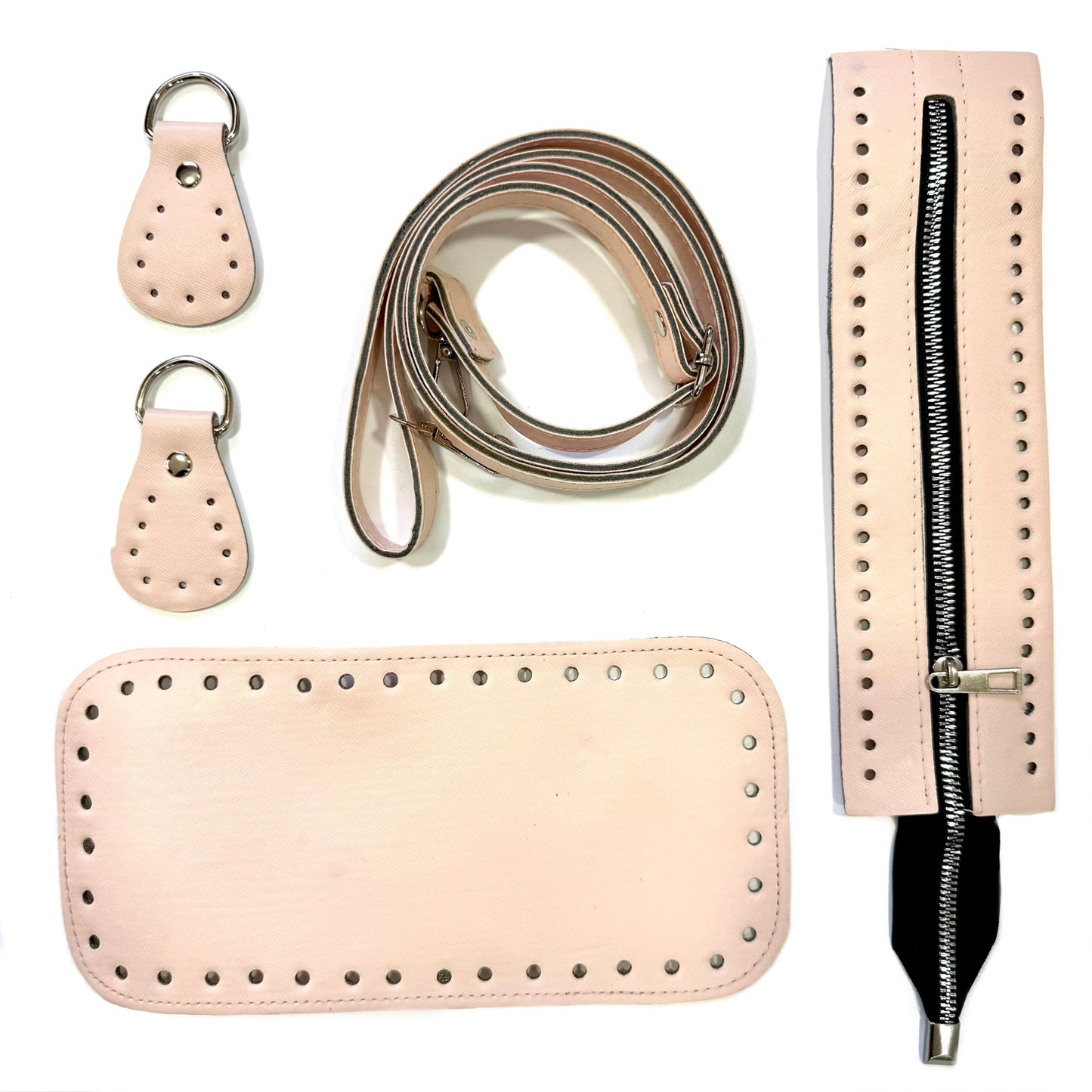 Leather accessories for crochet bag, P18
