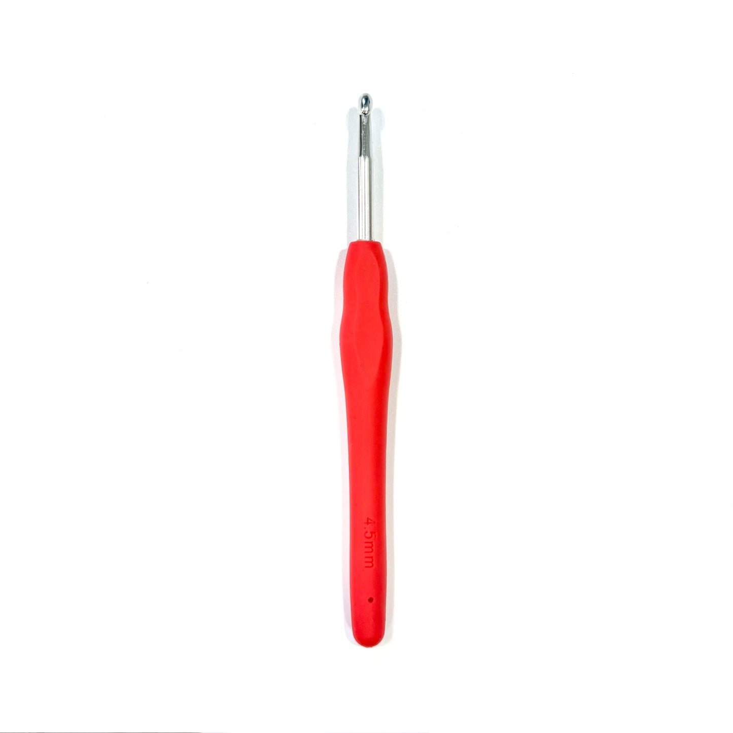 Lotus Metal crochet hook with rubber grip - 4.5mm (T)