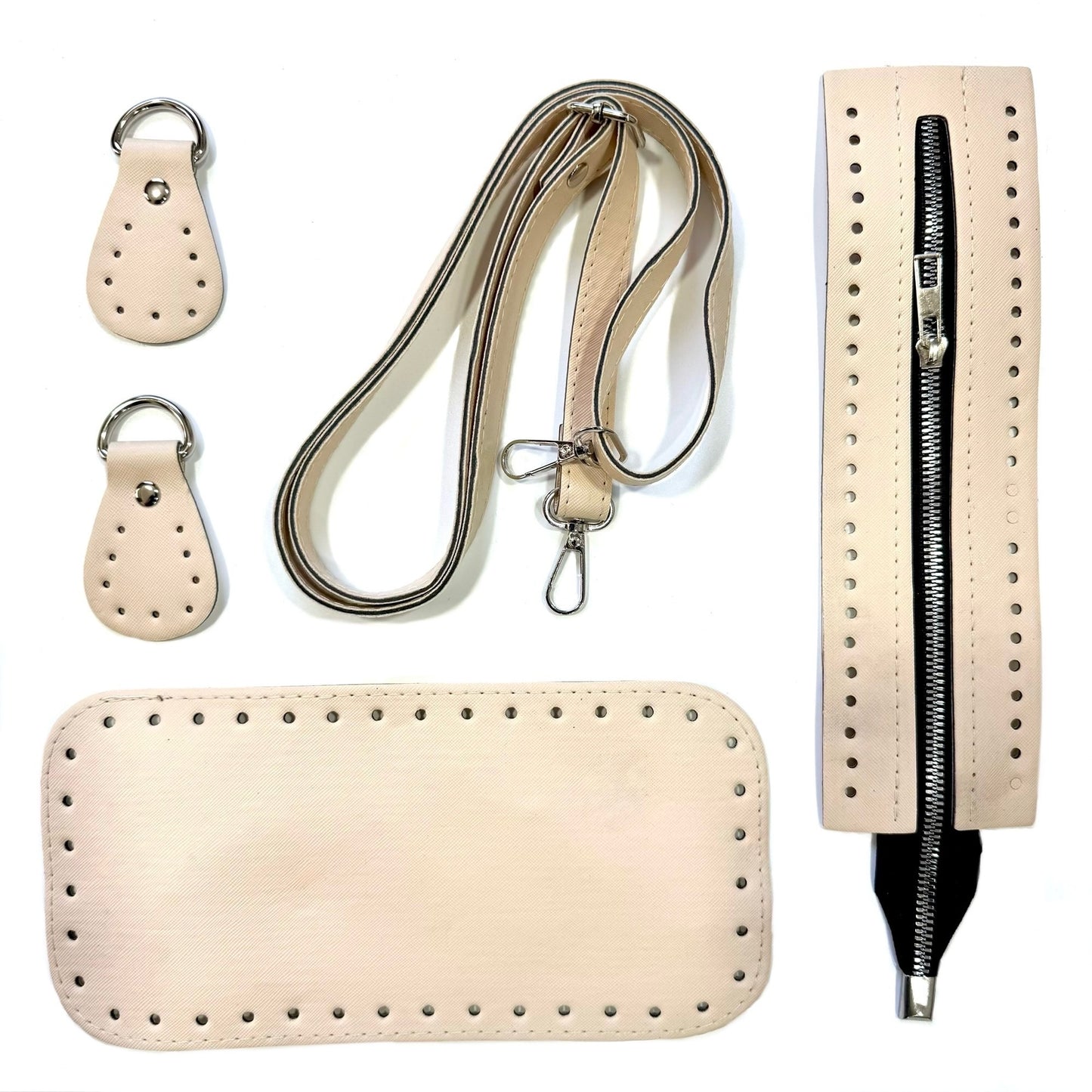 Leather accessories for crochet bag, P21