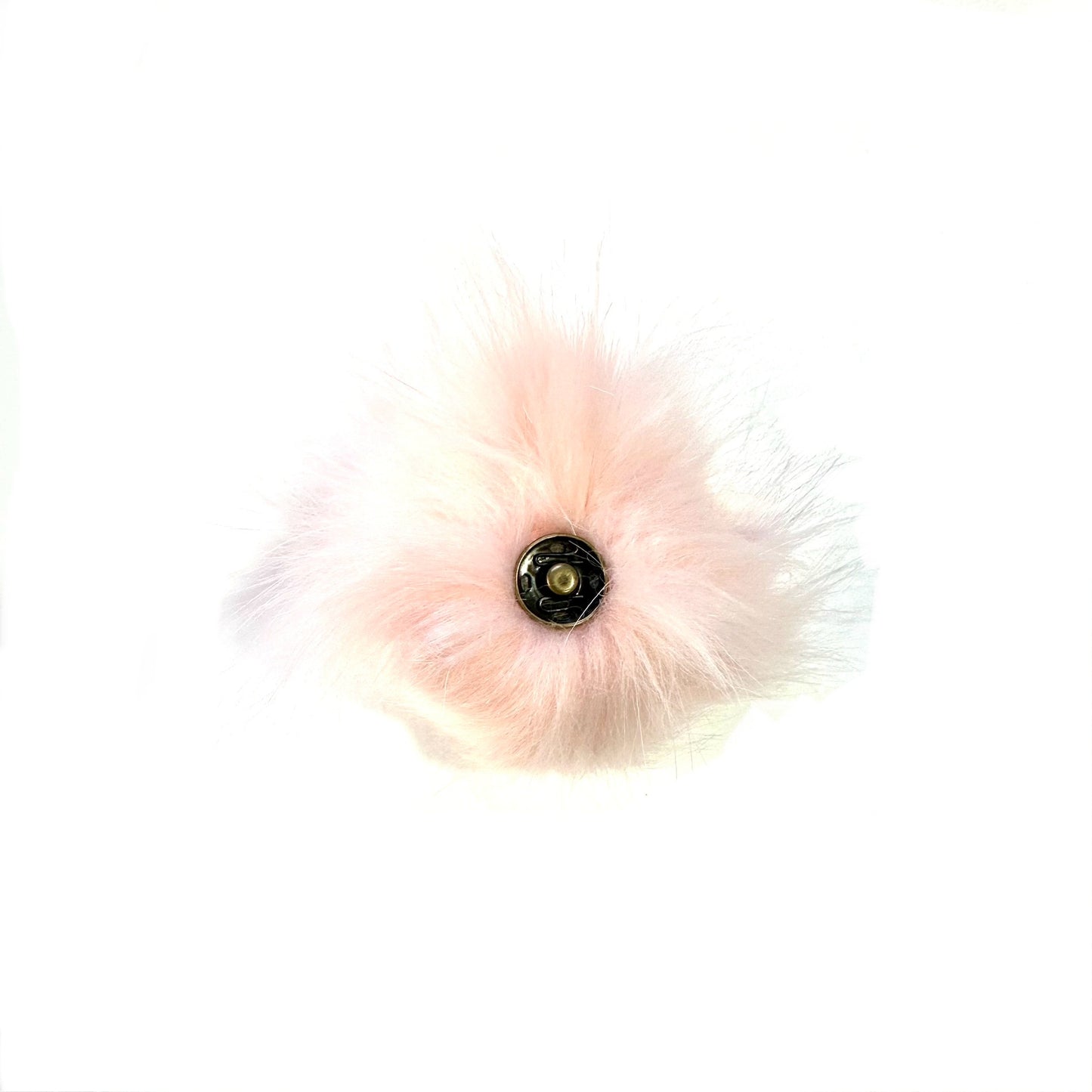 Pompom with button - Pink - 10cm