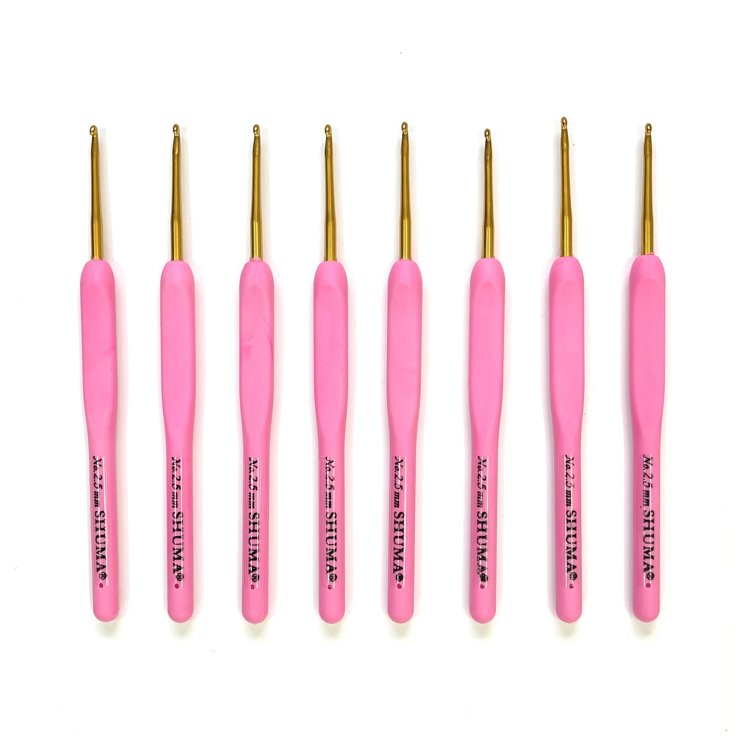 Shuma metal crochet hook with rubber grip