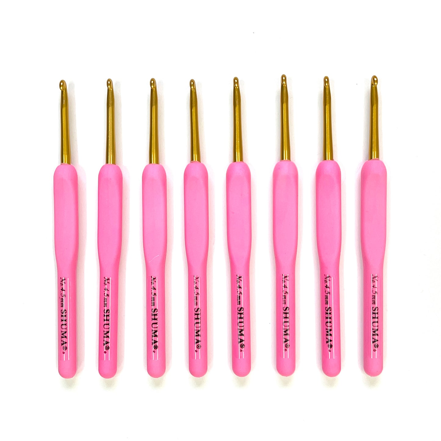 Shuma metal crochet hook with rubber grip