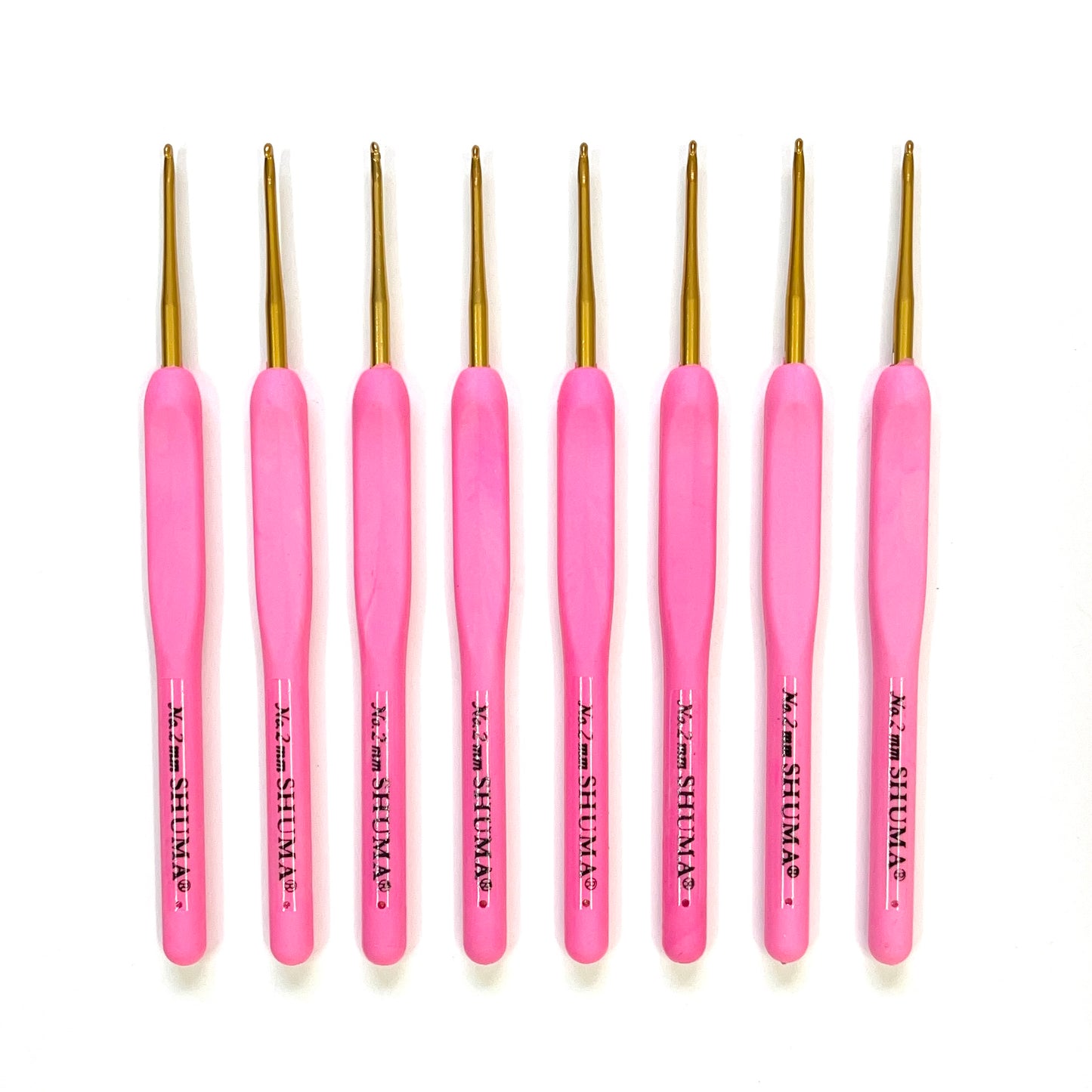 Shuma metal crochet hook with rubber grip