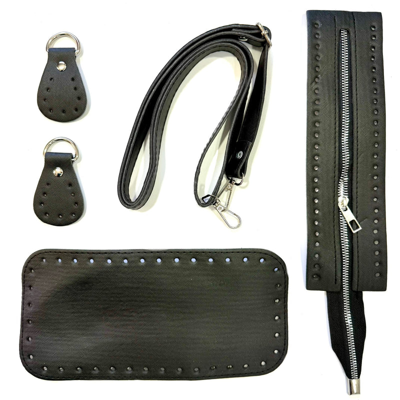 Leather accessories for crochet bag, P27