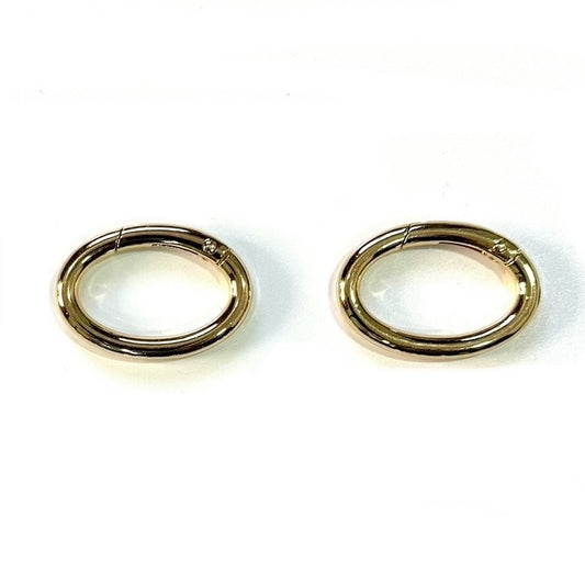 Clasps - Oval - Golden, Pack of 2