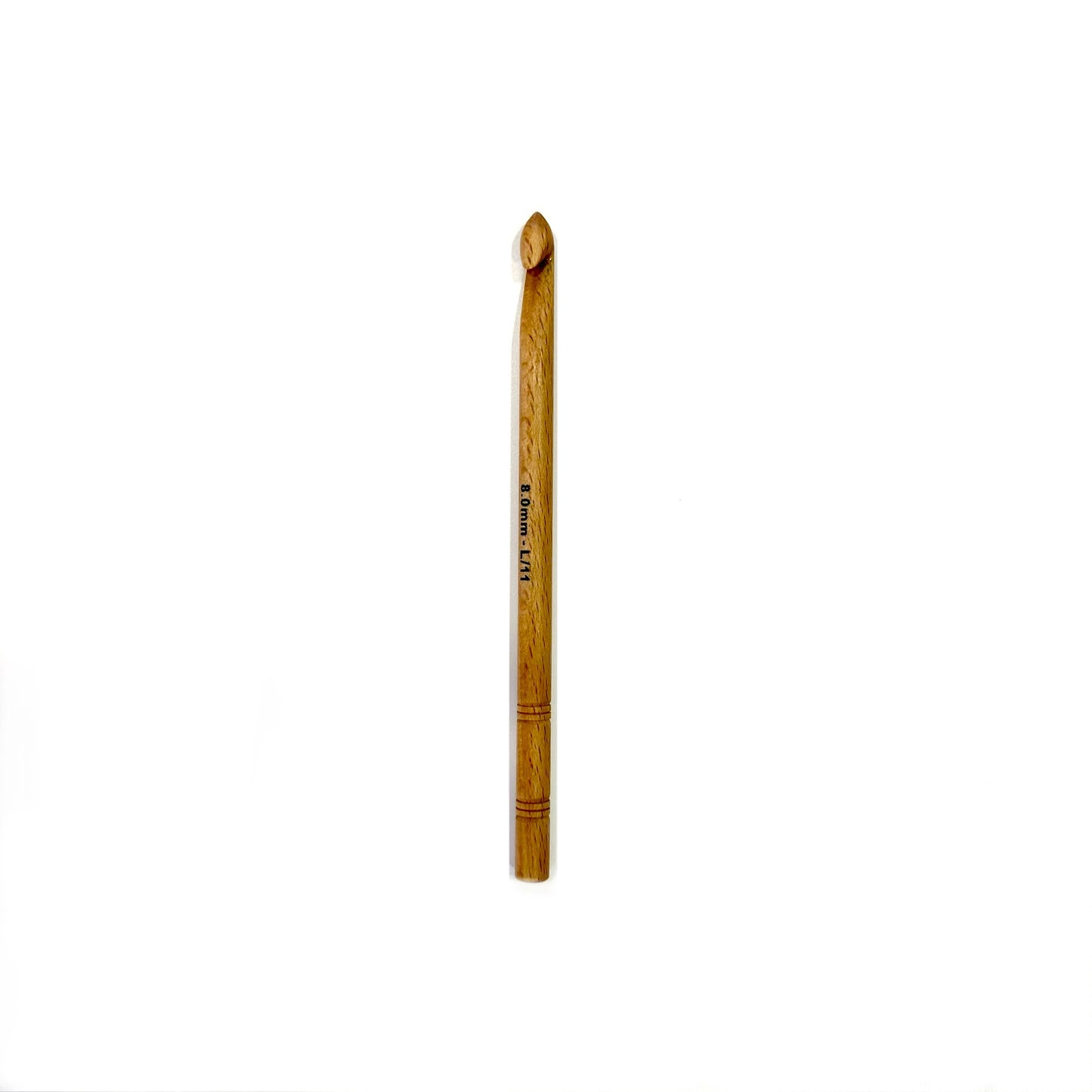 KnitPro Basix Beech wooden crochet hook - 8mm