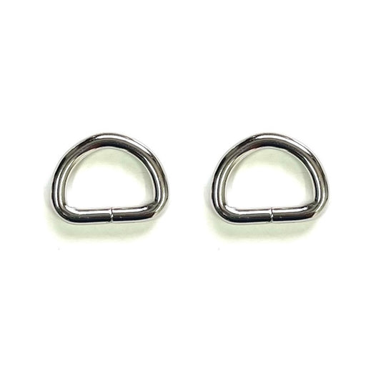 D Rings - Silver, Pack of 2