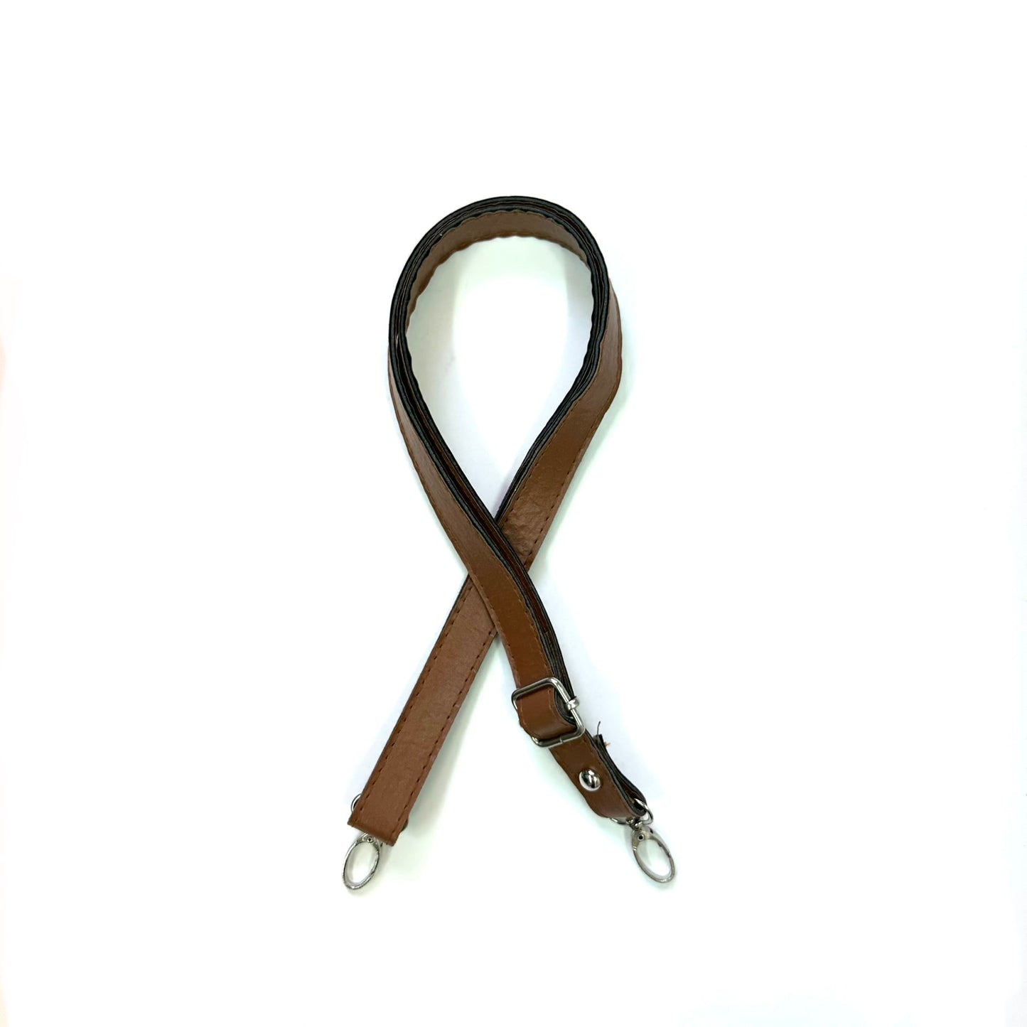 Leather belt for handbags - stitched