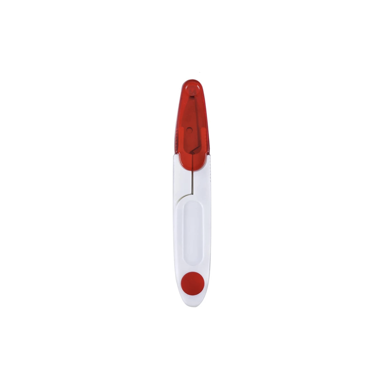 U-shaped scissors with cover - Pattern 2 - Red