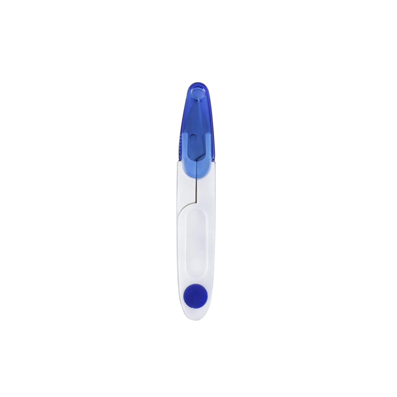 U-shaped scissors with cover - Pattern 2 - Blue