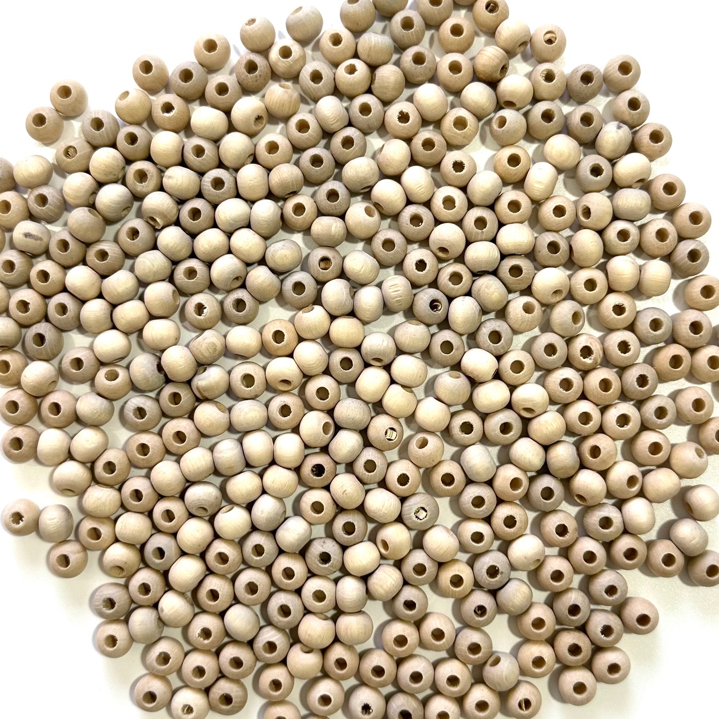 Wooden beads - 8mm, Pack of 45