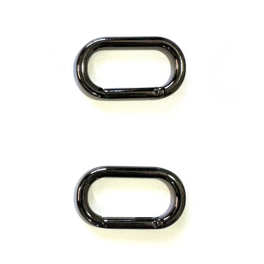 Clasps - Rectangle - Black, Pack of 2