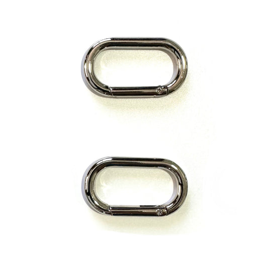 Clasps - Rectangle - Silver, Pack of 2