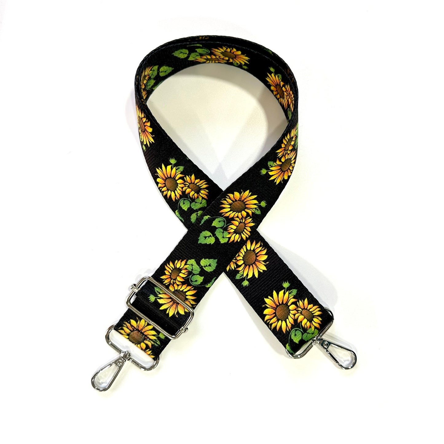 Printed polyester belt for handbags