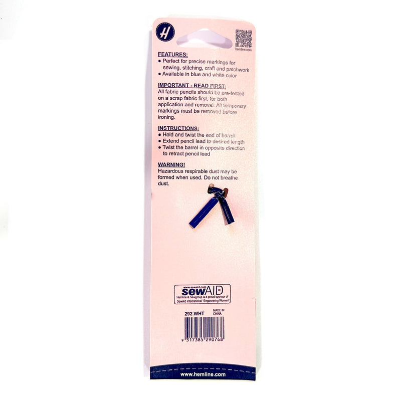 Hemline water soluble marking pencil