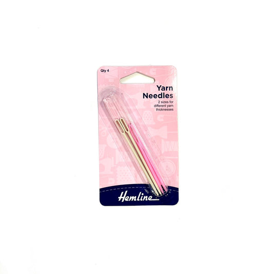 Hemline plastic tapestry needles for wools and yarns, Pack of 4