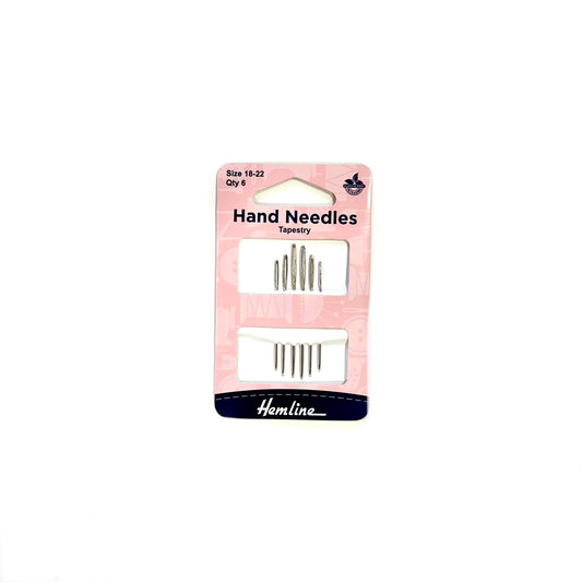 Hemline metal tapestry needles - Sizes 18-22, Pack of 6