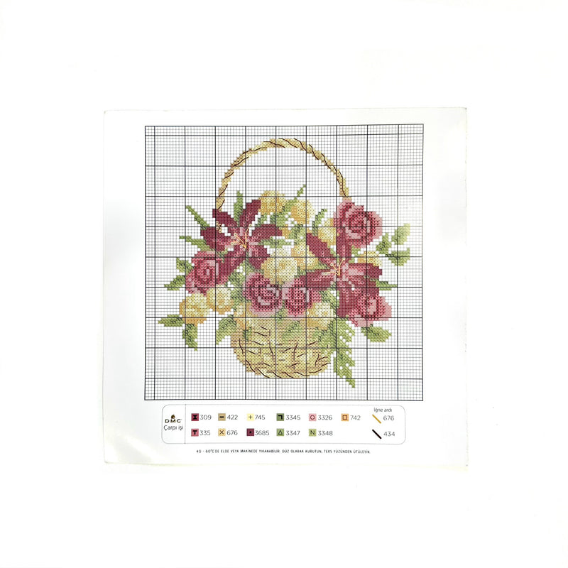 DMC Embroidery set kit - 16.5x15cm