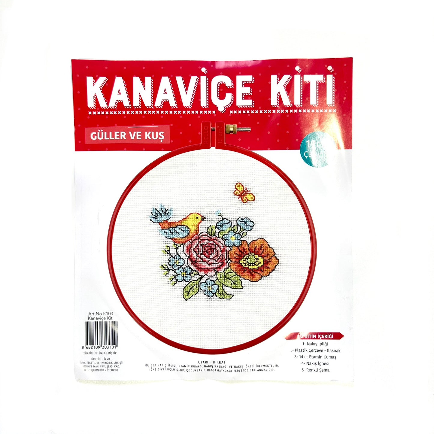 Embroidery set kit - 19cm