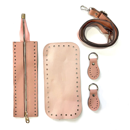 Leather accessories for crochet bag, P13