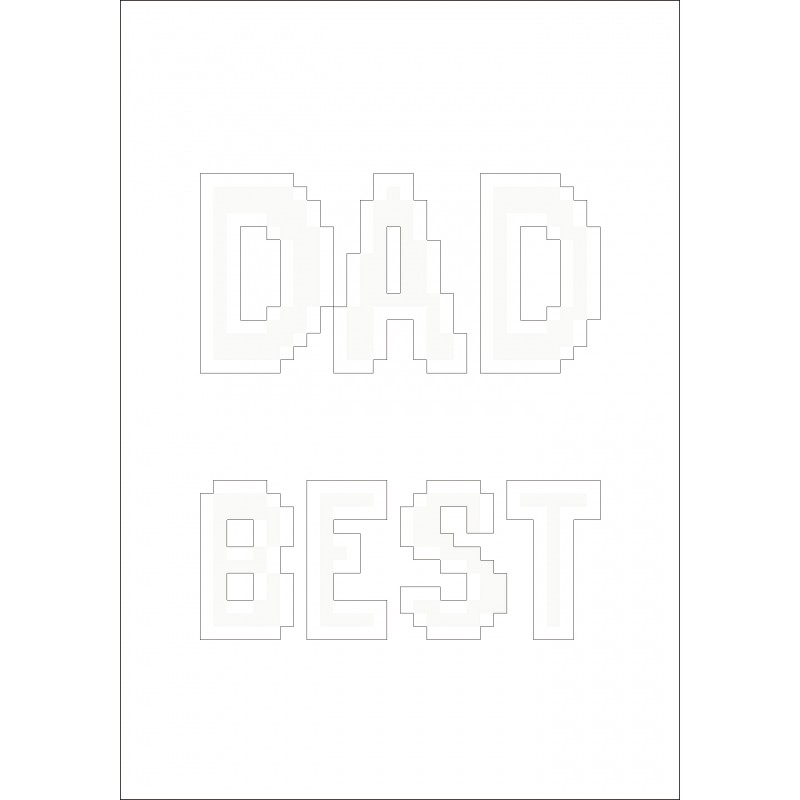 Best Dad Diamond Painting Greeting Card Kit - DDG.013 by Diamond Dotz