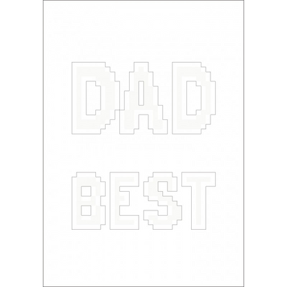 Best Dad Diamond Painting Greeting Card Kit - DDG.013 by Diamond Dotz