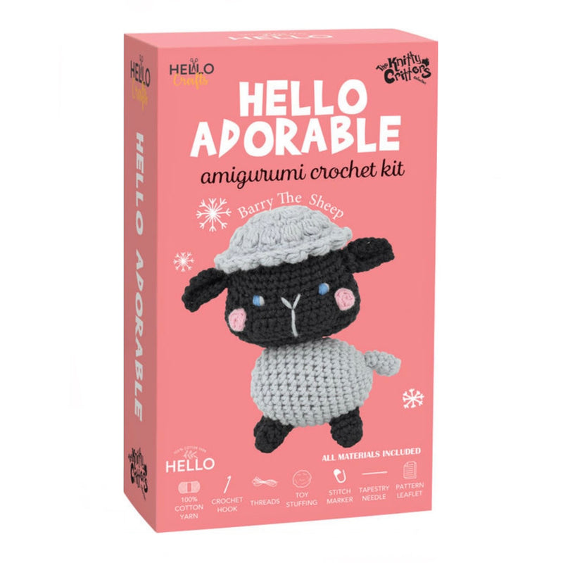Hello Crafts - Amigurumi Crochet Kit - Barry The Sheep