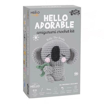 Hello Crafts - Amigurumi Crochet Kit - Kelly The Koala