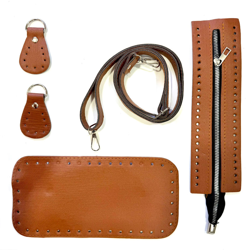 Leather accessories for crochet bag, P20