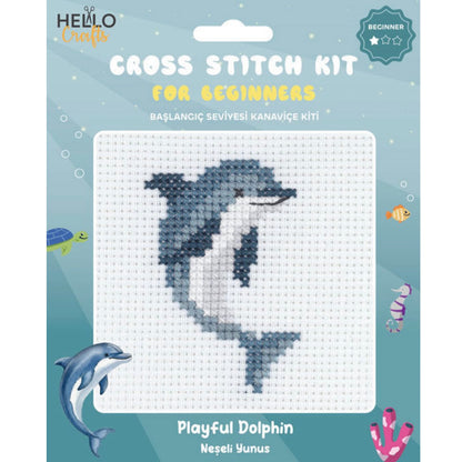 هيلو كرافتس - طقم كروس ستيتش للمبتدئين - Playful Dolphin