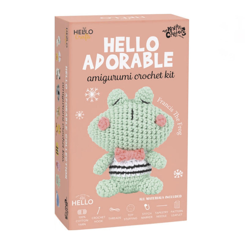 Hello Crafts - Amigurumi Crochet Kit - Francis The Frog