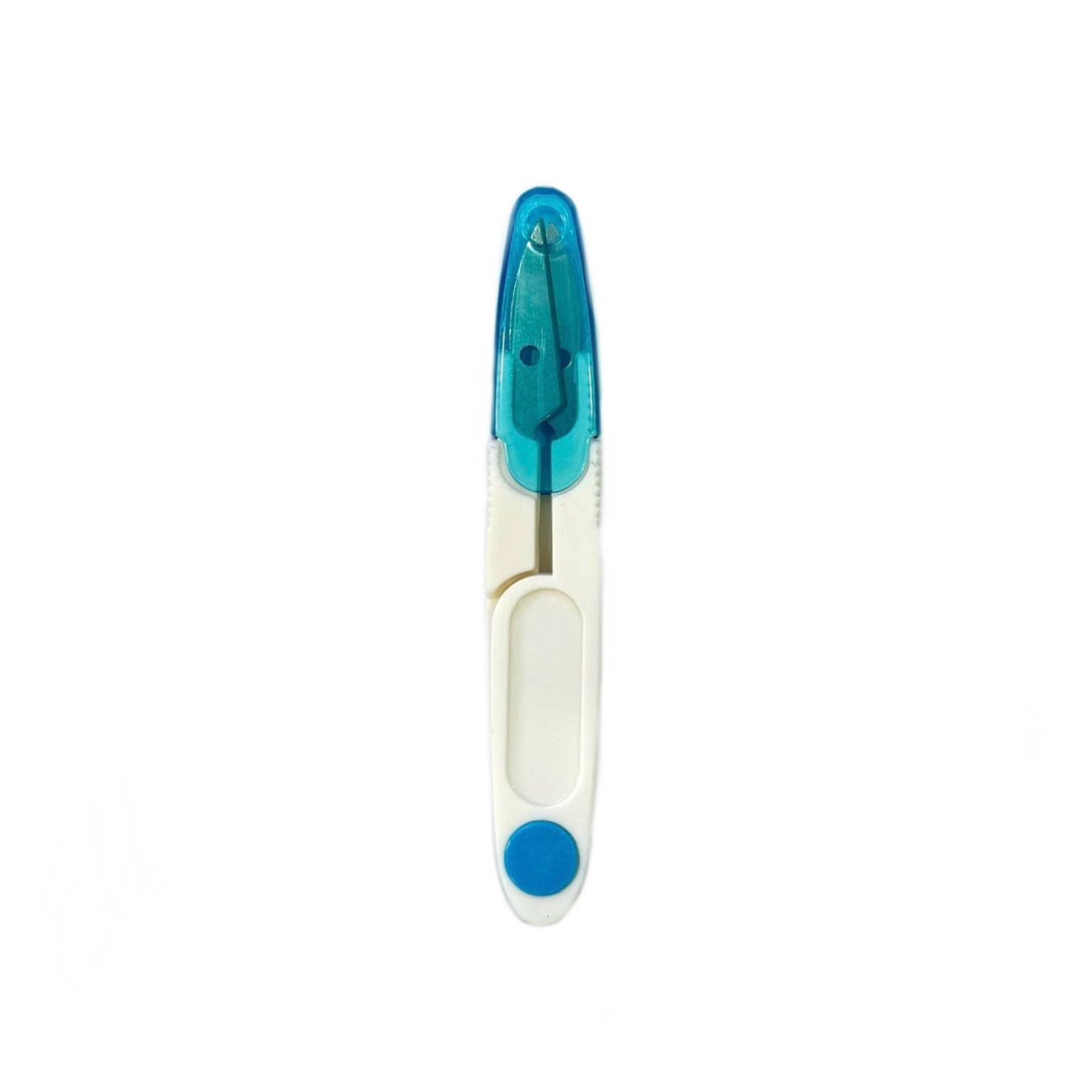 U-shaped scissors with cover - Pattern 2 - Light Blue