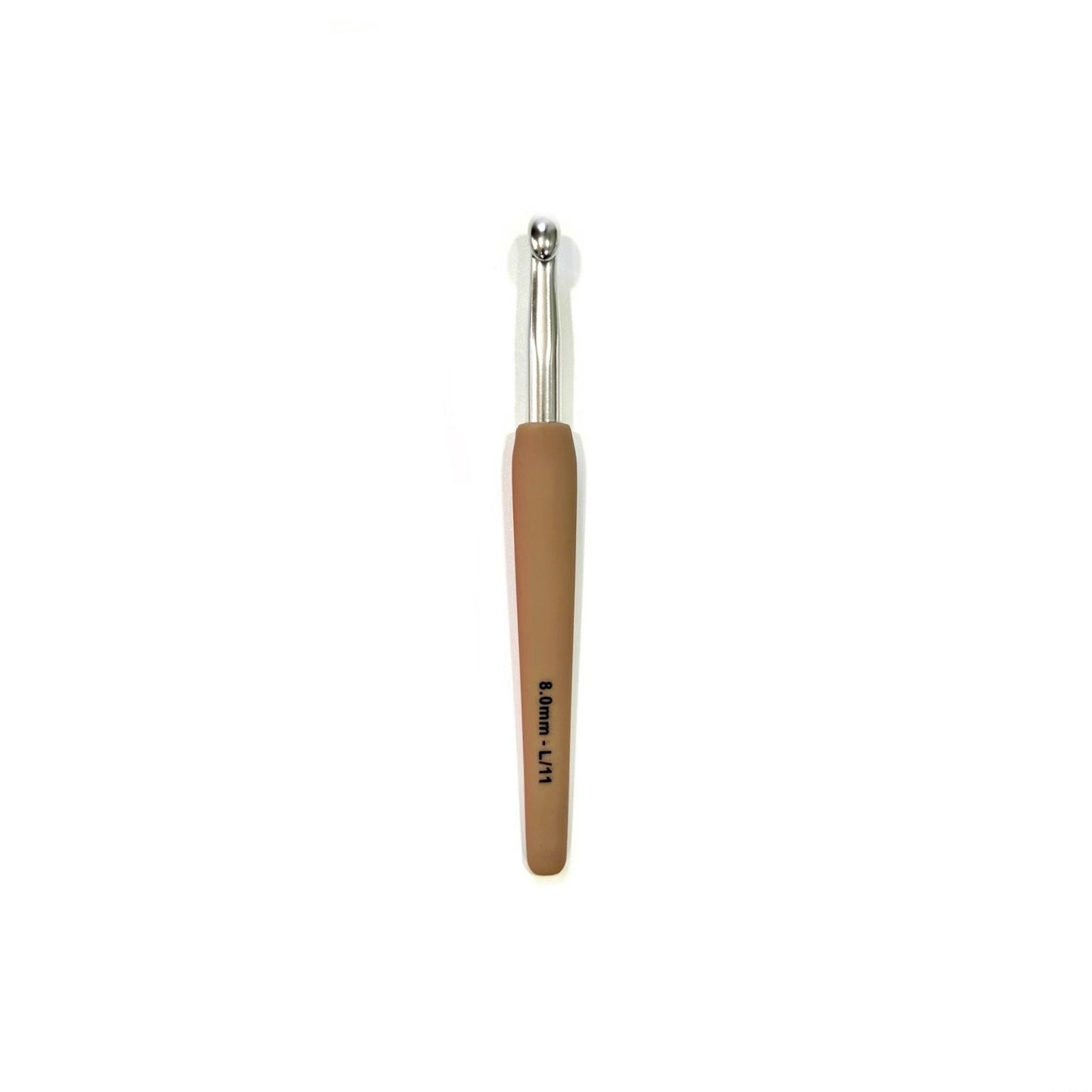 KnitPro Waves metal crochet hook with soft grip - 8mm