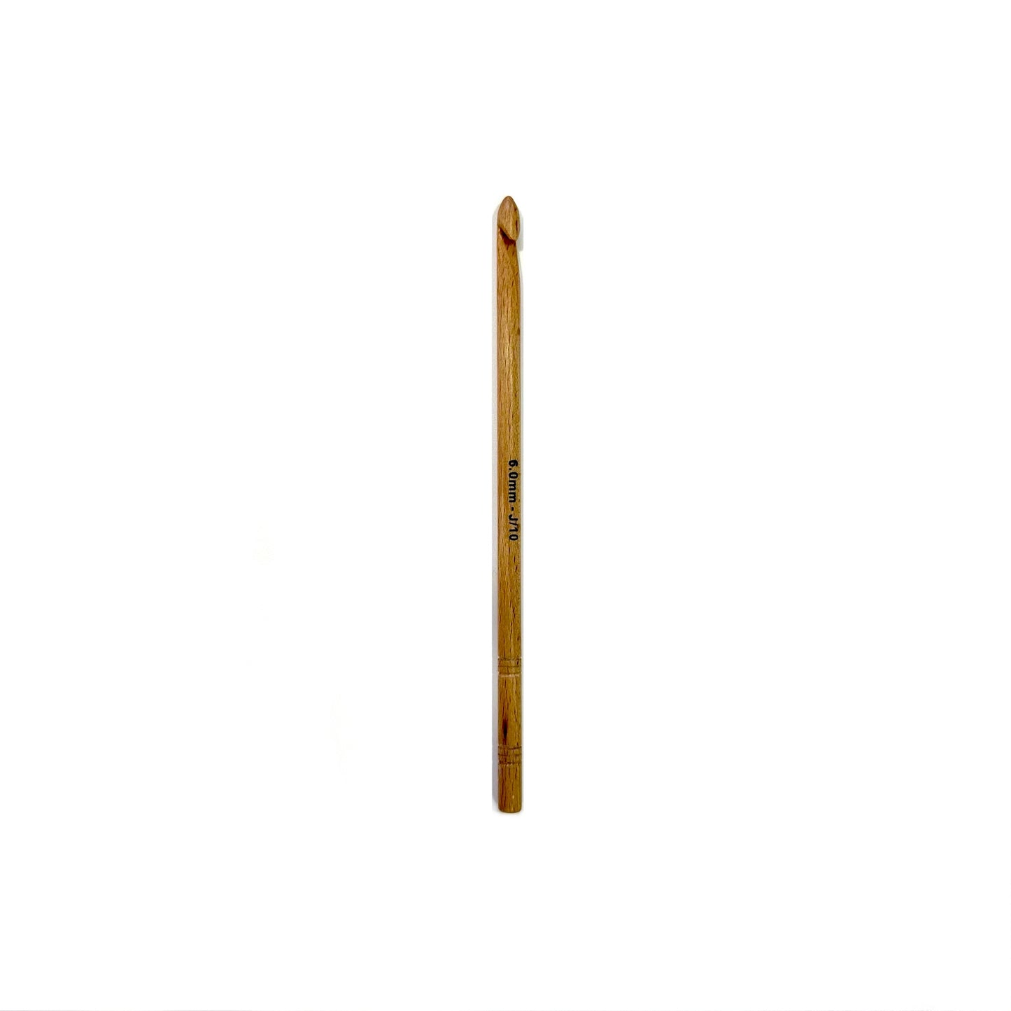 KnitPro Basix Beech wooden crochet hook - 6mm