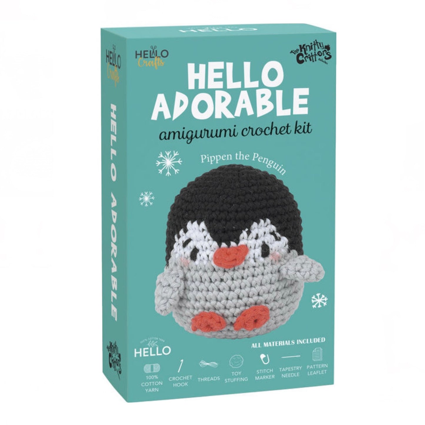 Hello Crafts - Amigurumi Crochet Kit - Pippen The Penguin