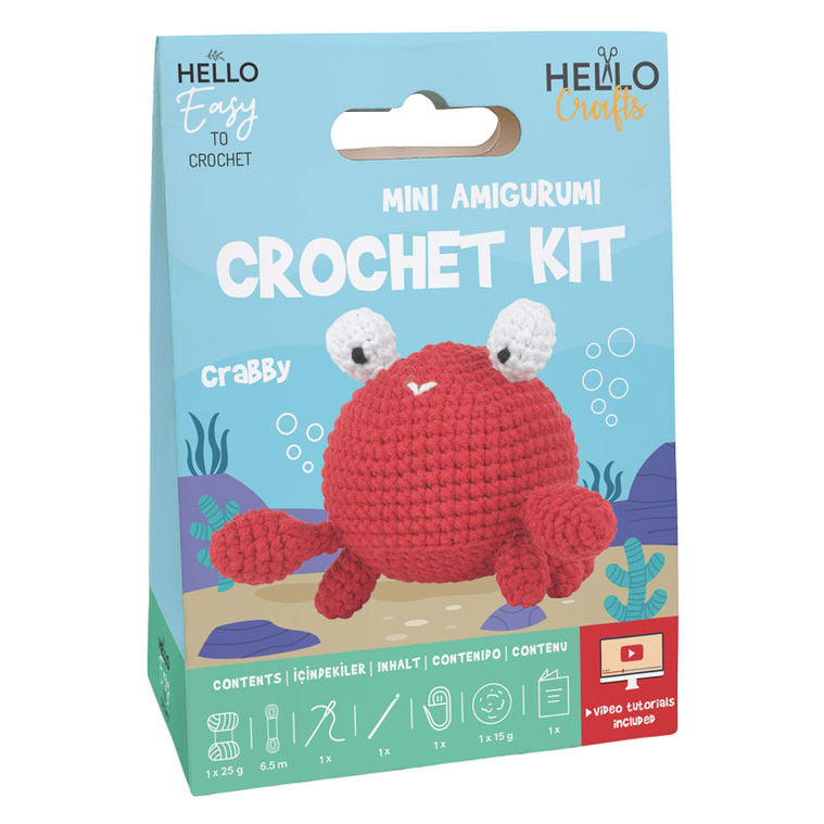 Hello Crafts - Hello Easy Crochet Kit - Crabby