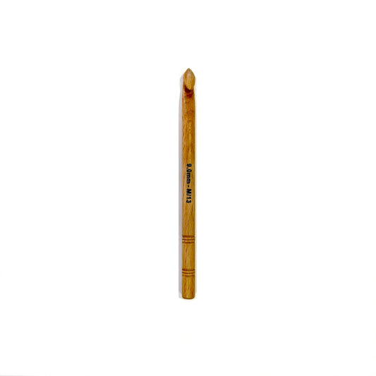 KnitPro Basix Beech wooden crochet hook - 9mm