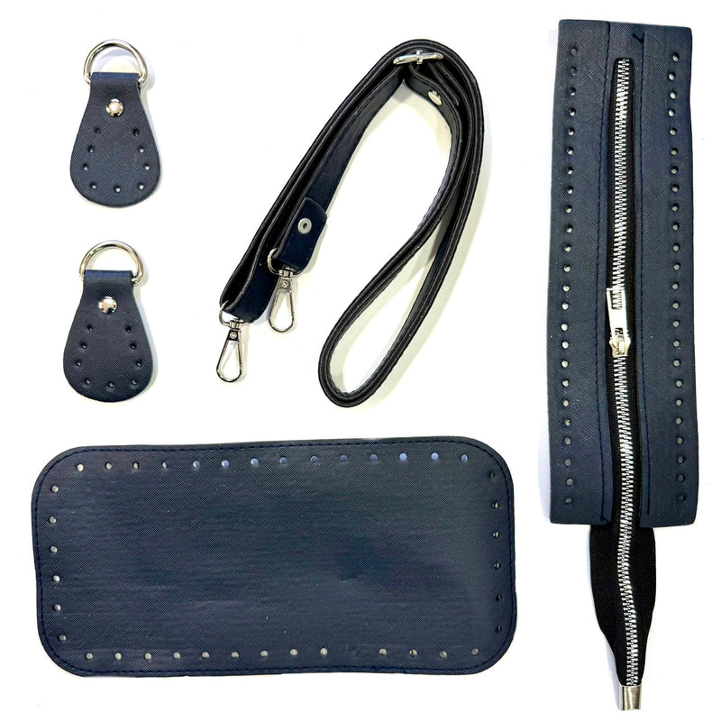 Leather accessories for crochet bag, P22