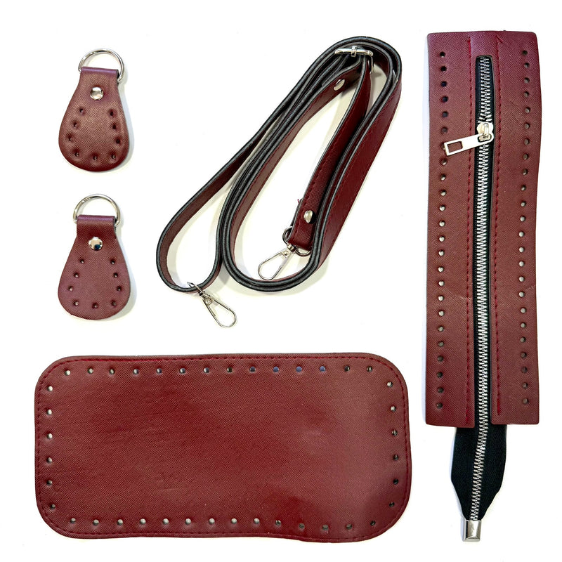 Leather accessories for crochet bag, P26