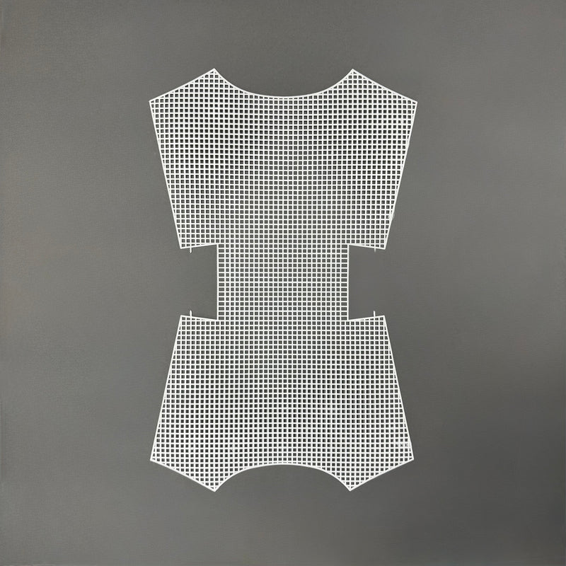 Plastic handbag canvas - 50 x 32cm