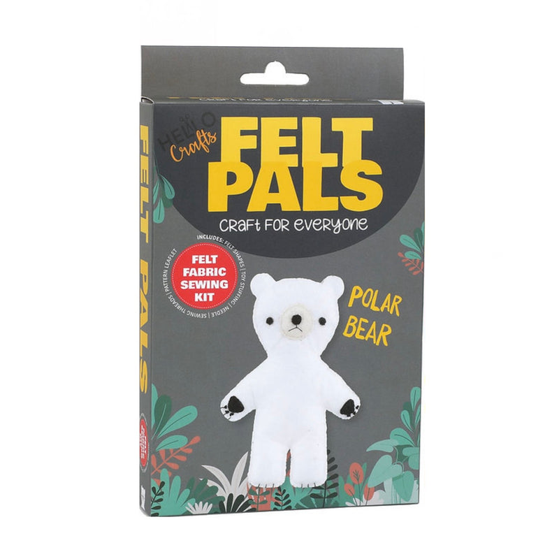 Hello Crafts - Felt Pals Sewing Kit - Polar Bear