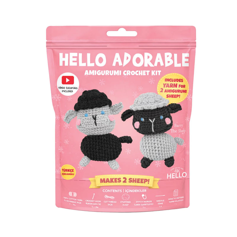 Hello Crafts - Amigurumi Crochet Kit (HC) - Barry The Sheep