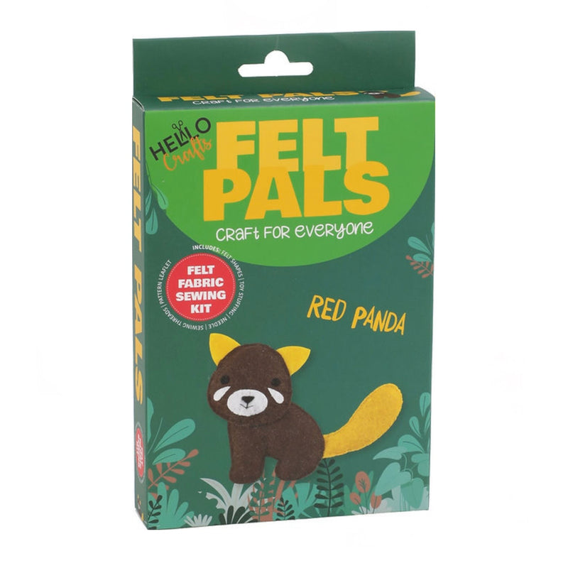 Hello Crafts - Felt Pals Sewing Kit - Red Panda
