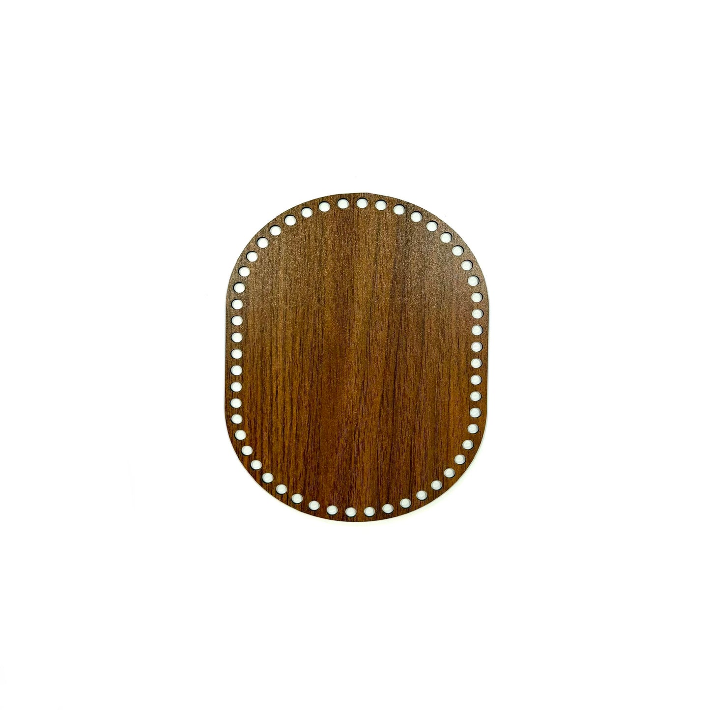 Wooden base - O - 20x16cm