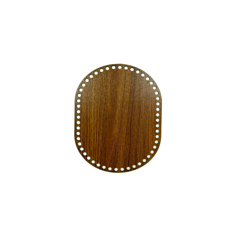 Wooden base - O - 20x16cm