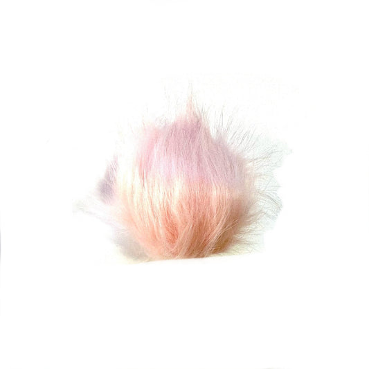 Pompom with button - Pink - 10cm